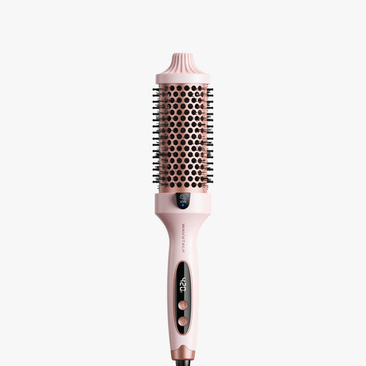 Pink Blowout Boost Grande with digital display on a white background
