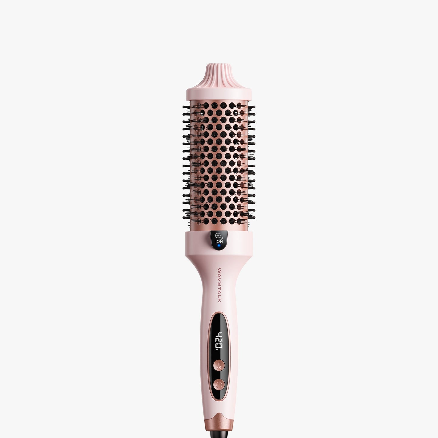 Pink Blowout Boost Grande with digital display on a white background