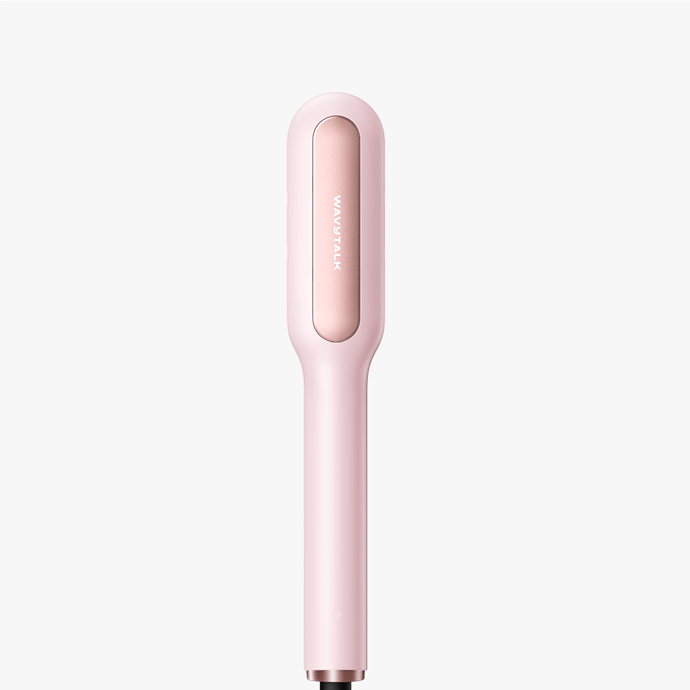 Pink Sleek Sweep hair straightener featured on a clean white background.