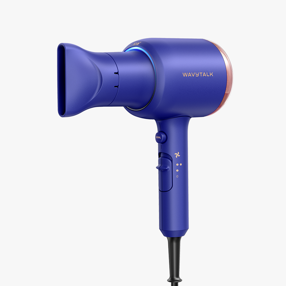 Deep Blue Blown Away with 'Wavystalk' branding on a white background