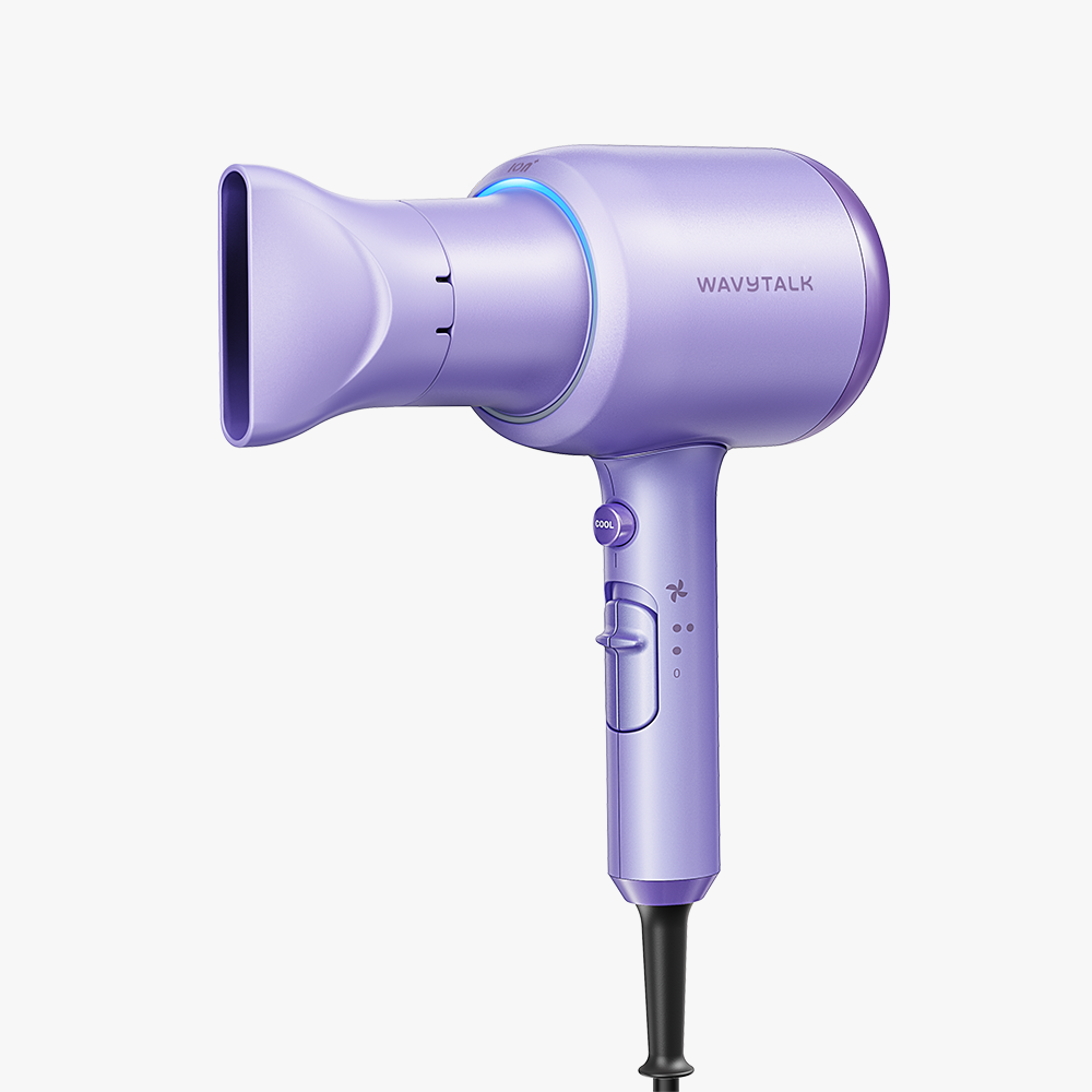 Purple Blown Away with 'WAVYTALK' branding on a white background