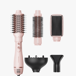 Pink Air Sculpt 5 In 1 hair styling tools with attachments on a white background