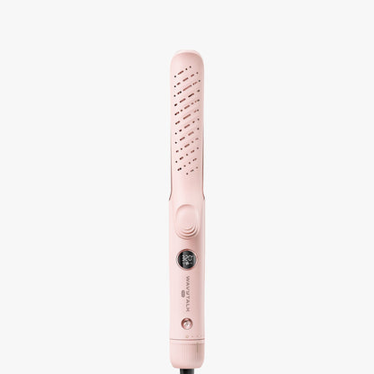 Pink Whirlwind Pro hair straightener on a white background