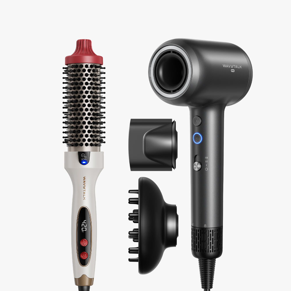 Holiday LE Blowout Boost and dark gray Turblow Pro display on a white background
