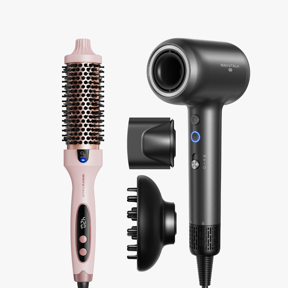 Pink Blowout Boost and dark gray Turblow Pro display on a white background