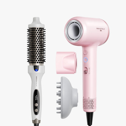 White Blowout Boost and pink Turblow Pro display on a white background