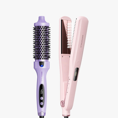 Purple Blowout Boost and pink Steam Sesh on a white background