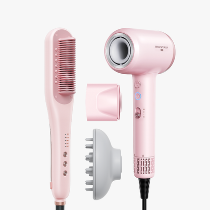 Pink Steamline Pro and pink Turblow Pro on a white background