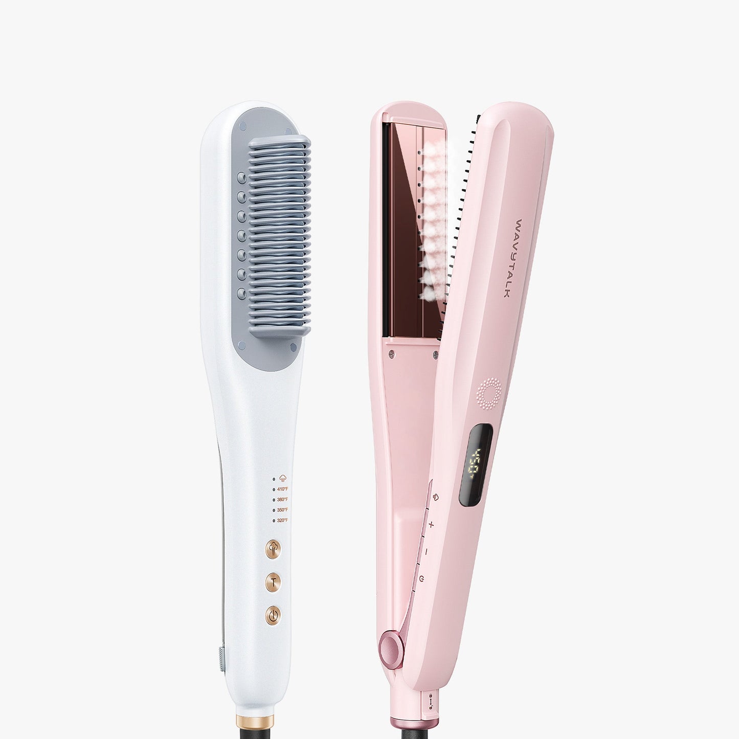 White Steamline Pro and pink Steam Sesh on a white background